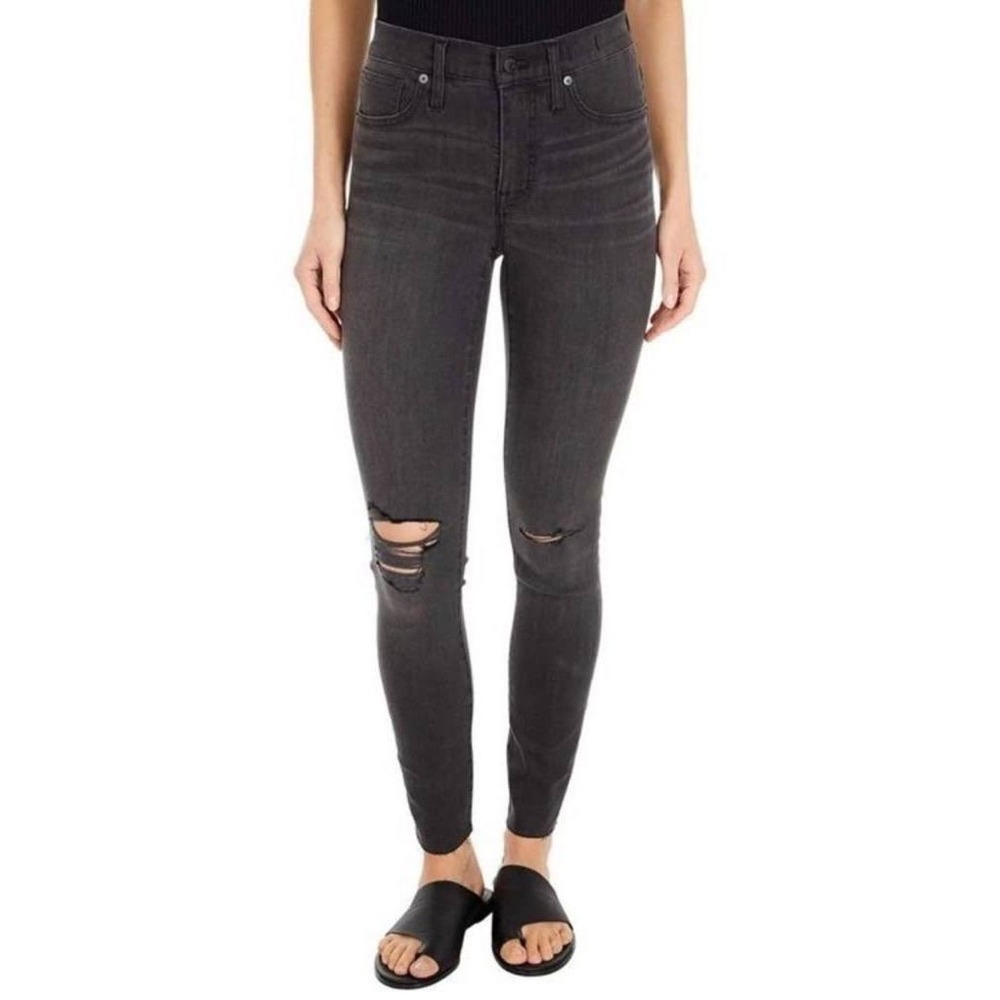 Madewell 9" Mid-Rise Skinny Jeans in Black Sea NWT